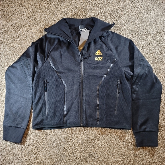Adidas x James Bond 007 Sportswear Track Jacket Women's Size Large GN6817 Black - Picture 3 of 11